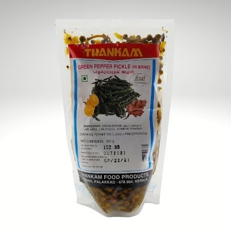 Thankam-Green-Pepper-Pickle.jpeg Thankam – Green Pepper Pickle 300 gms - Image 1